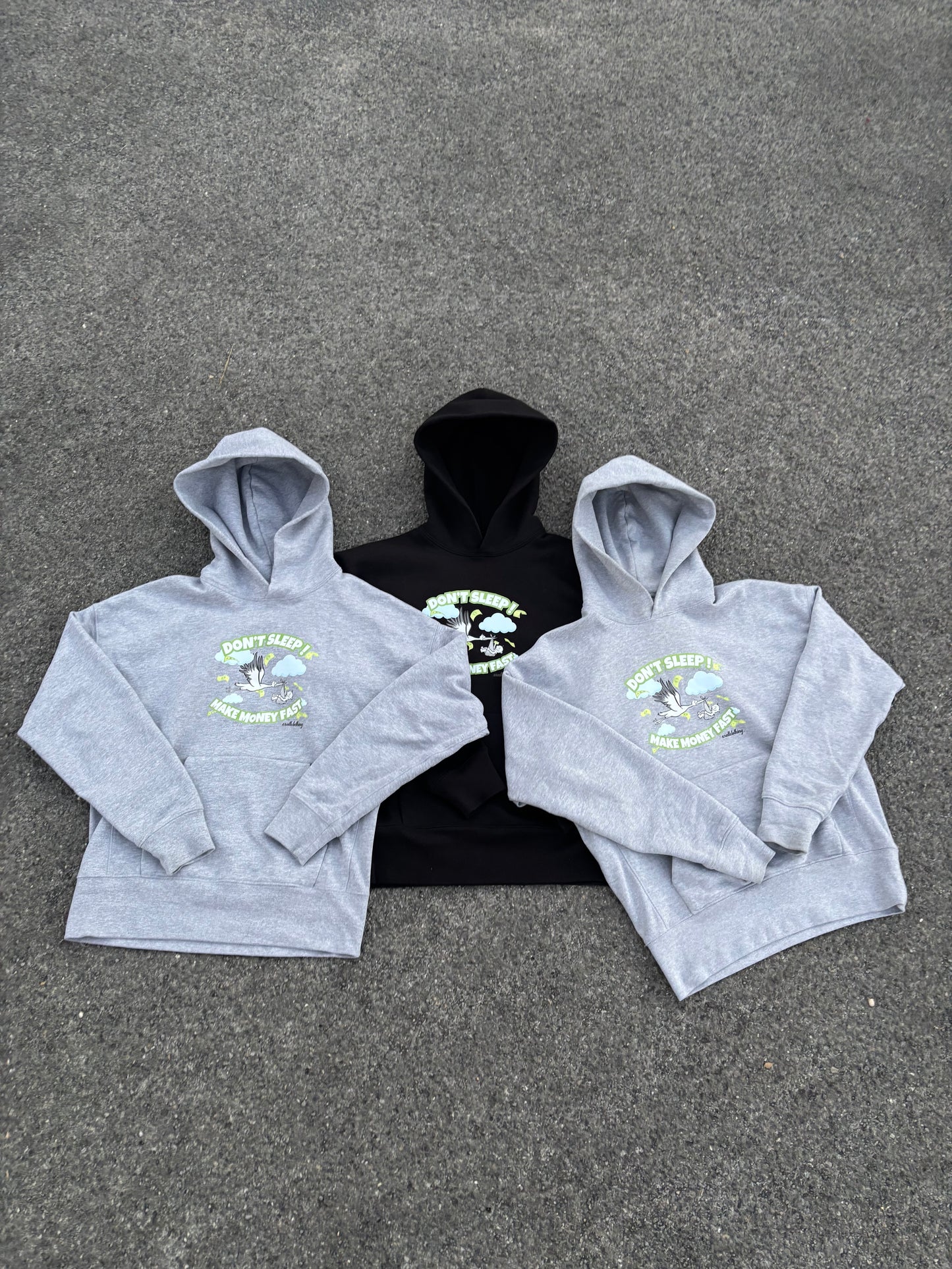 Sweat Don't sleep make money fast noir