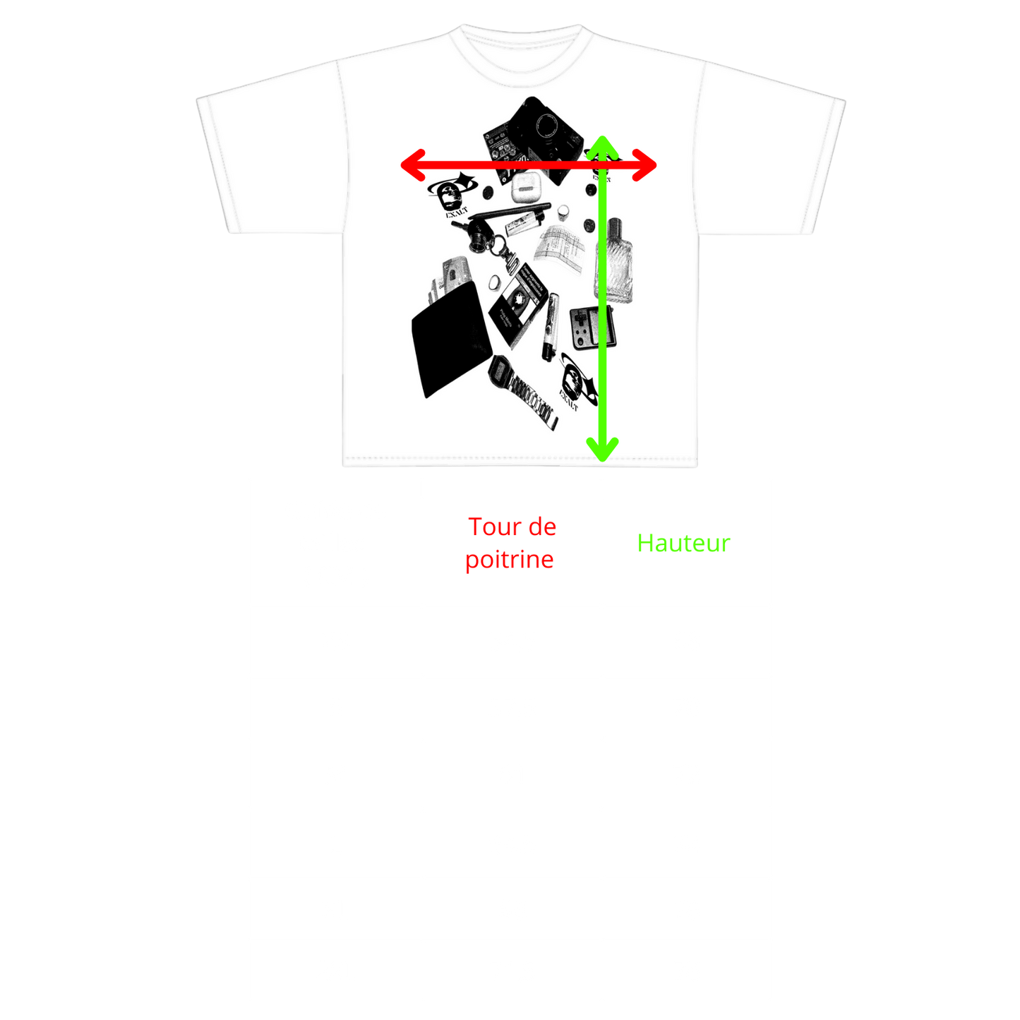 T-Shirt Empty your bag blanc