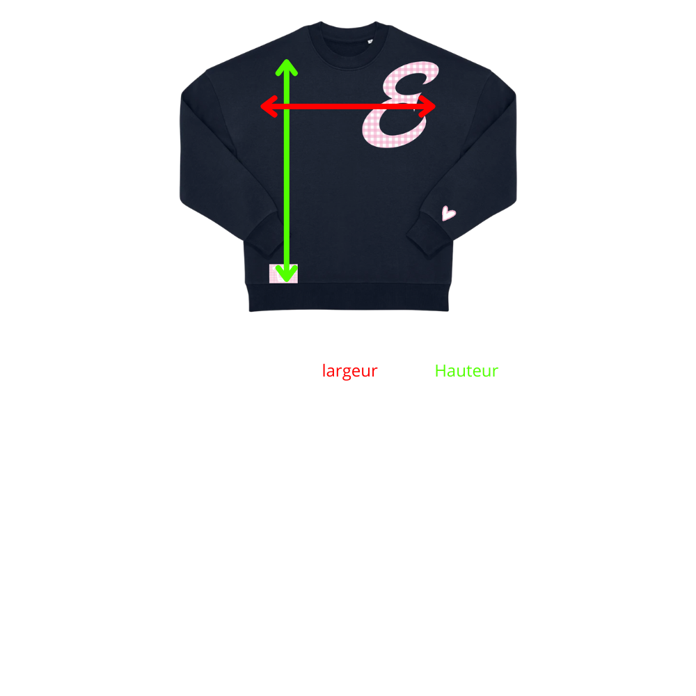 Crewneck Saint-Valentin Rose