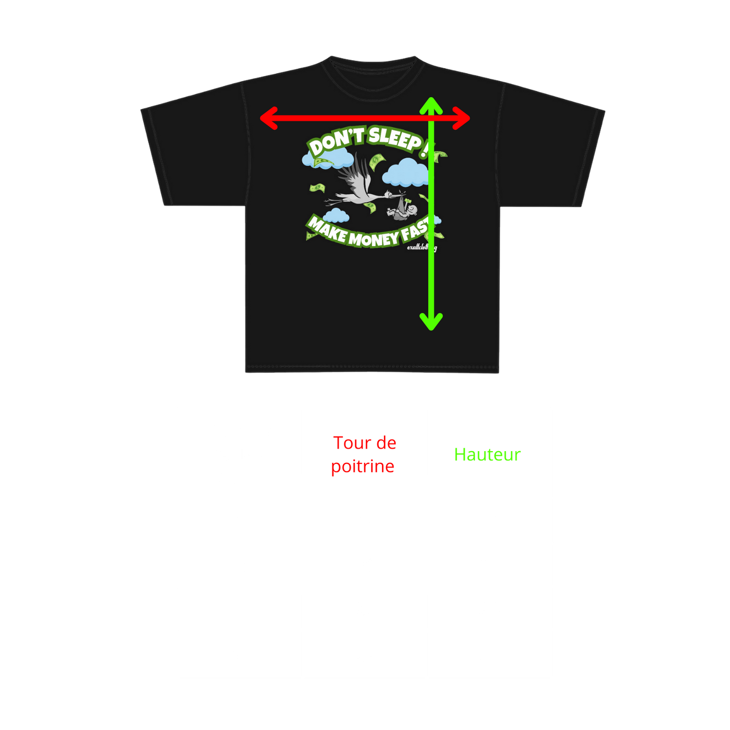 T-Shirt Don't sleep make money fast noir